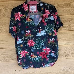 Disney X Tommy Bahama Christmas Holiday Button Up Shirt